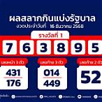 ตรวจหวยงวดที่แล้ว